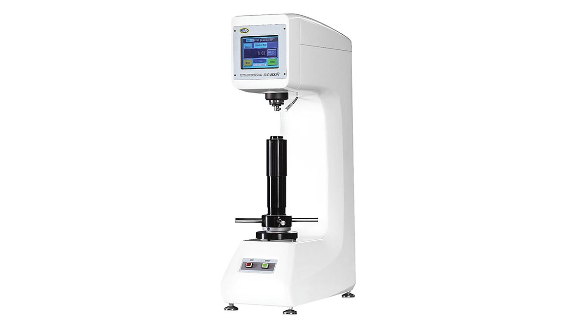 Typical modern fixed-location Rockwell machine that conforms to ASTM E18.
